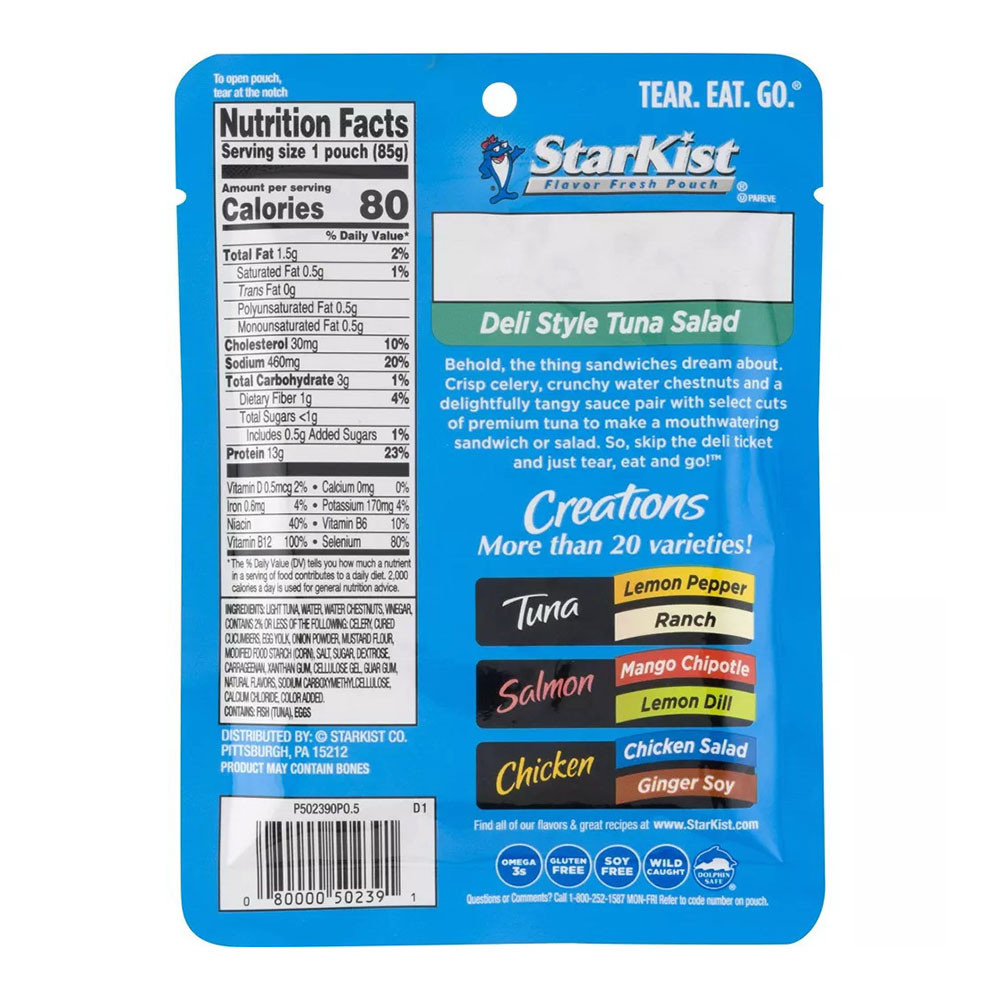 StarKist Tuna Creations Deli Style Tuna Salad, 3 Oz