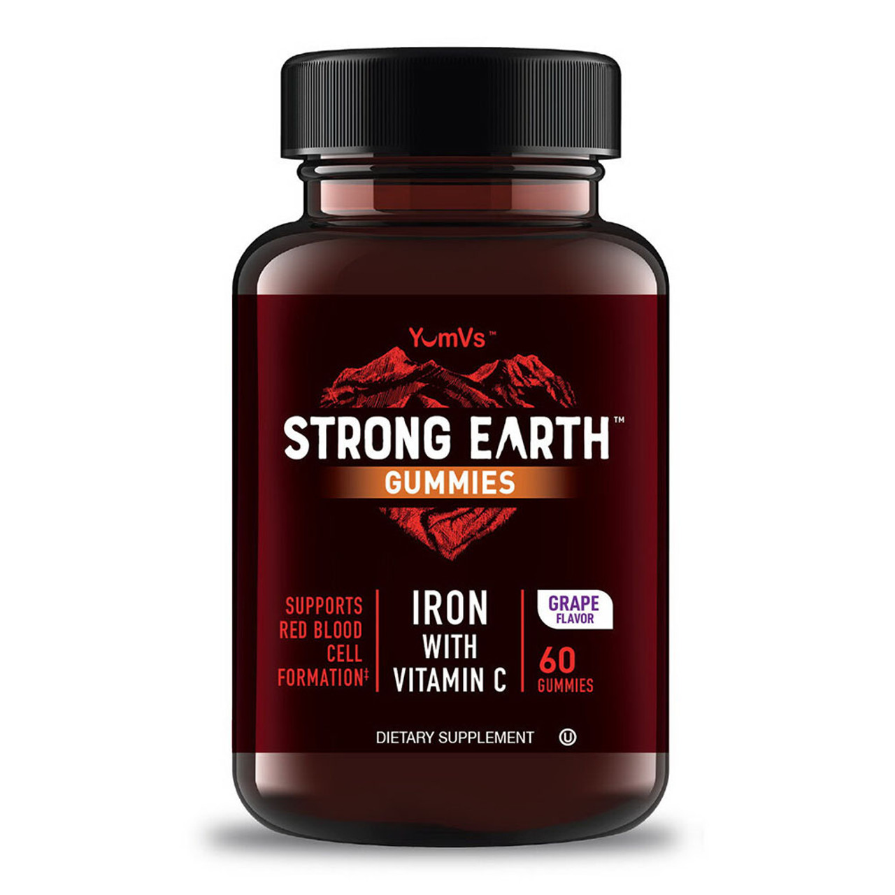 Yum Vs Strong Earth Iron With Vitamin C Gummies, 60 Ea