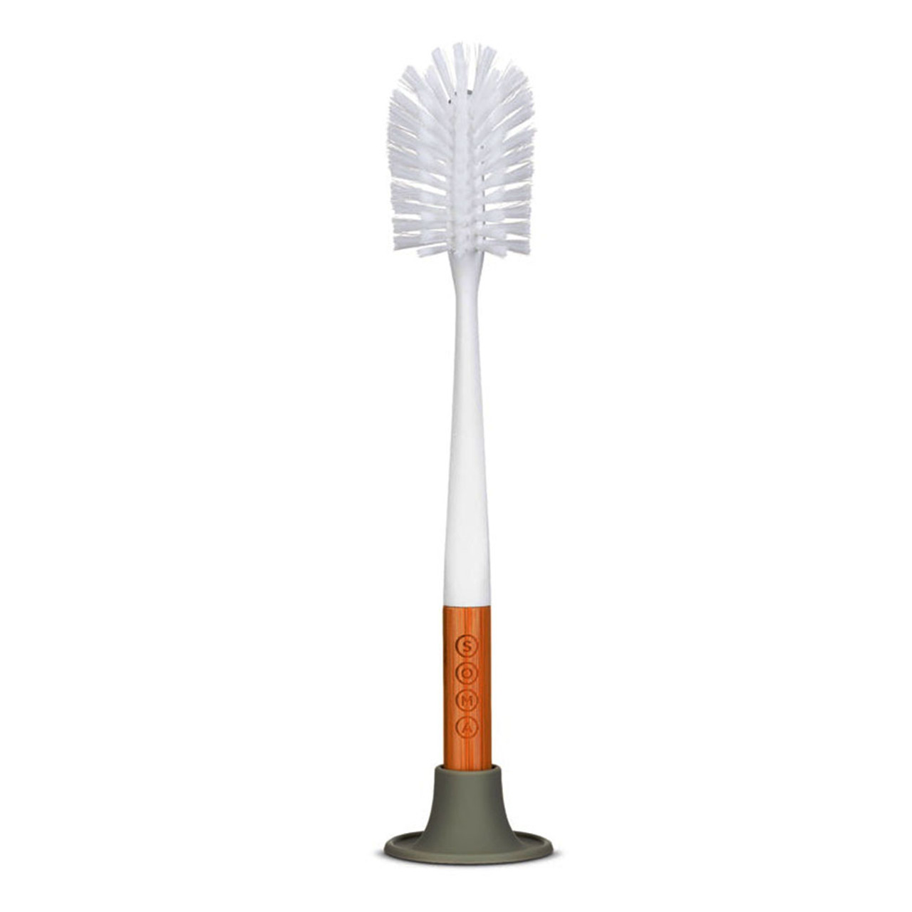 Soma Long Curved Head Bottle Brush With Silicone Stand And