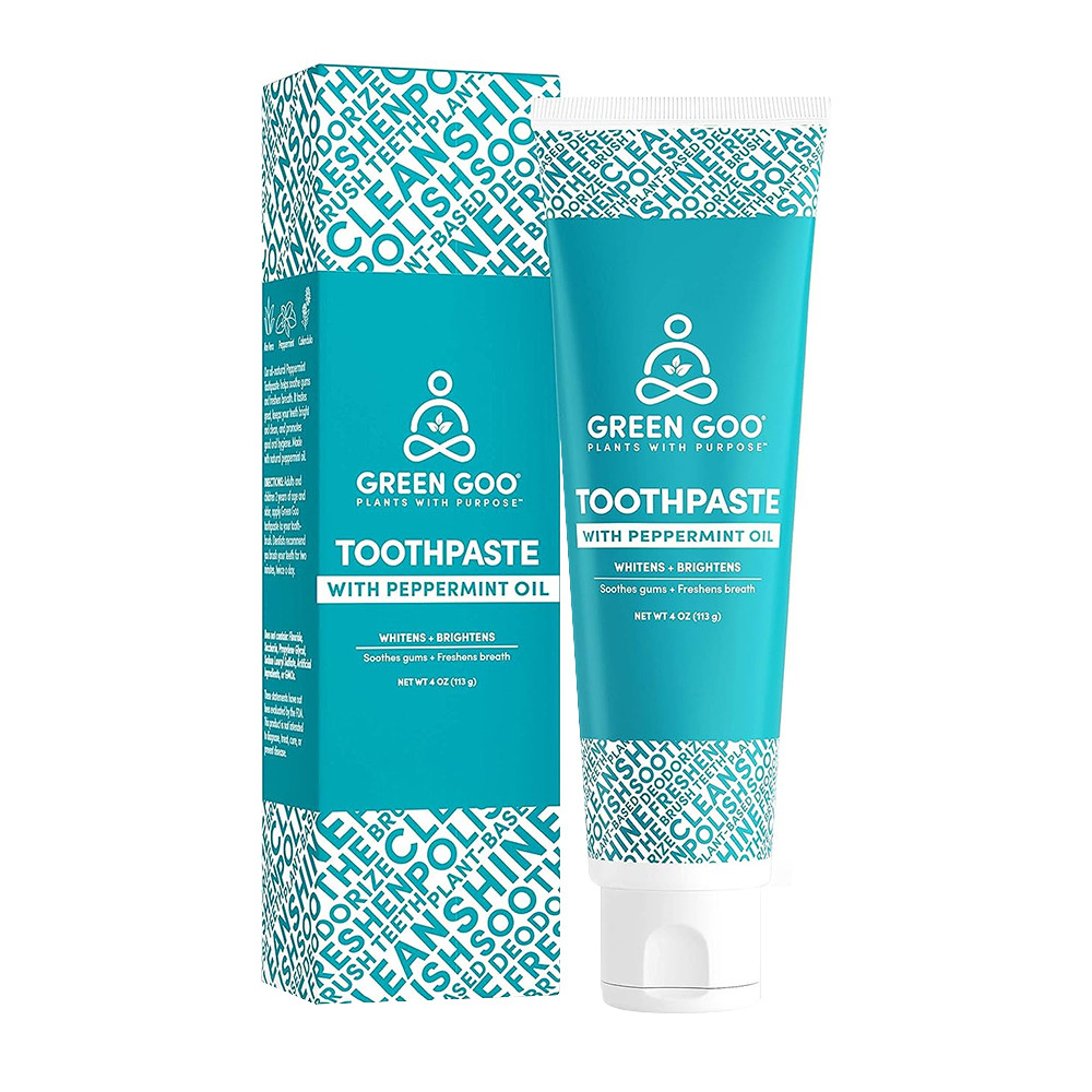 Green Goo Toothpaste with Peppermint Oil, 4 Oz