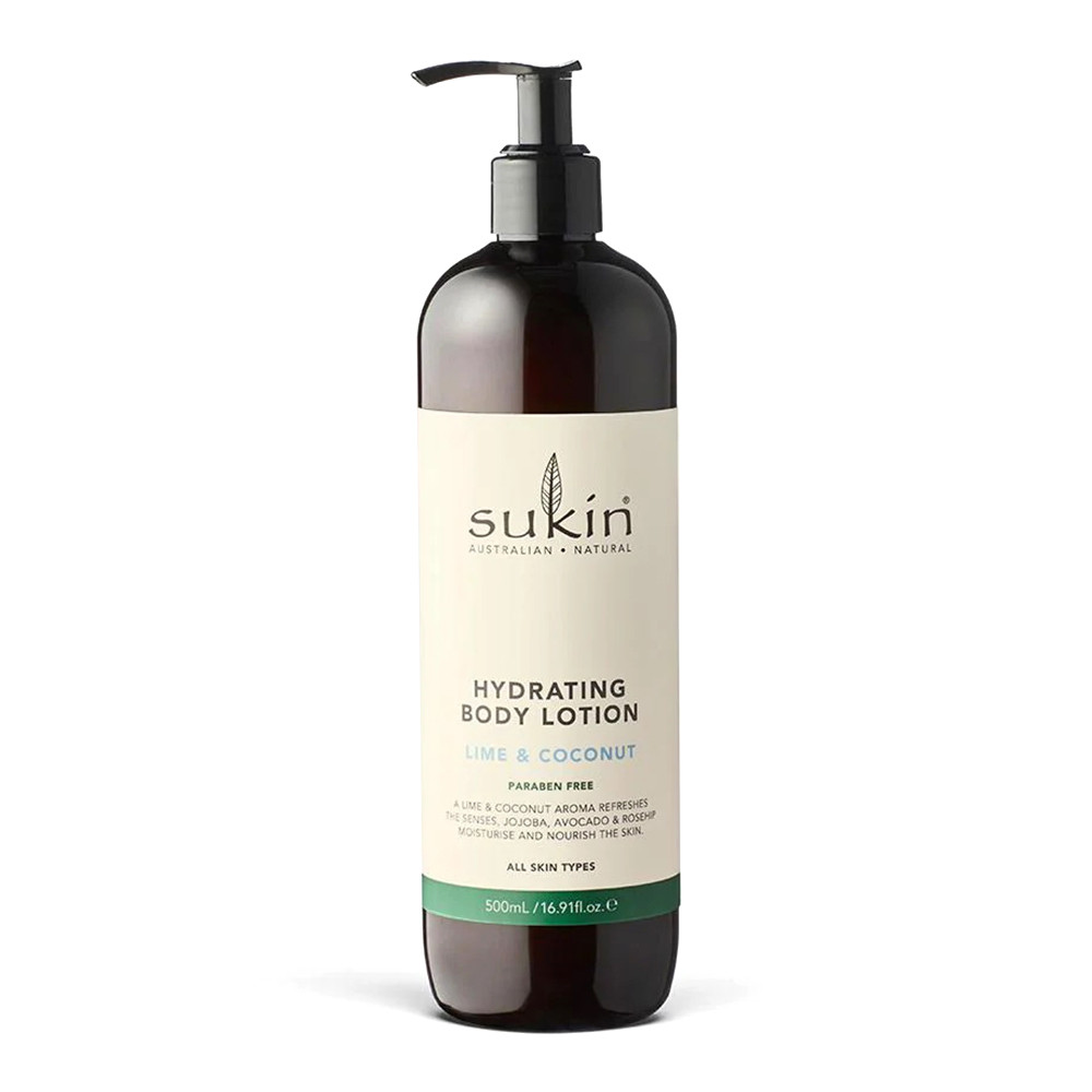 Sukin Natural Hydrating Body Lotion, Lime and Coconut, 16.9 Oz