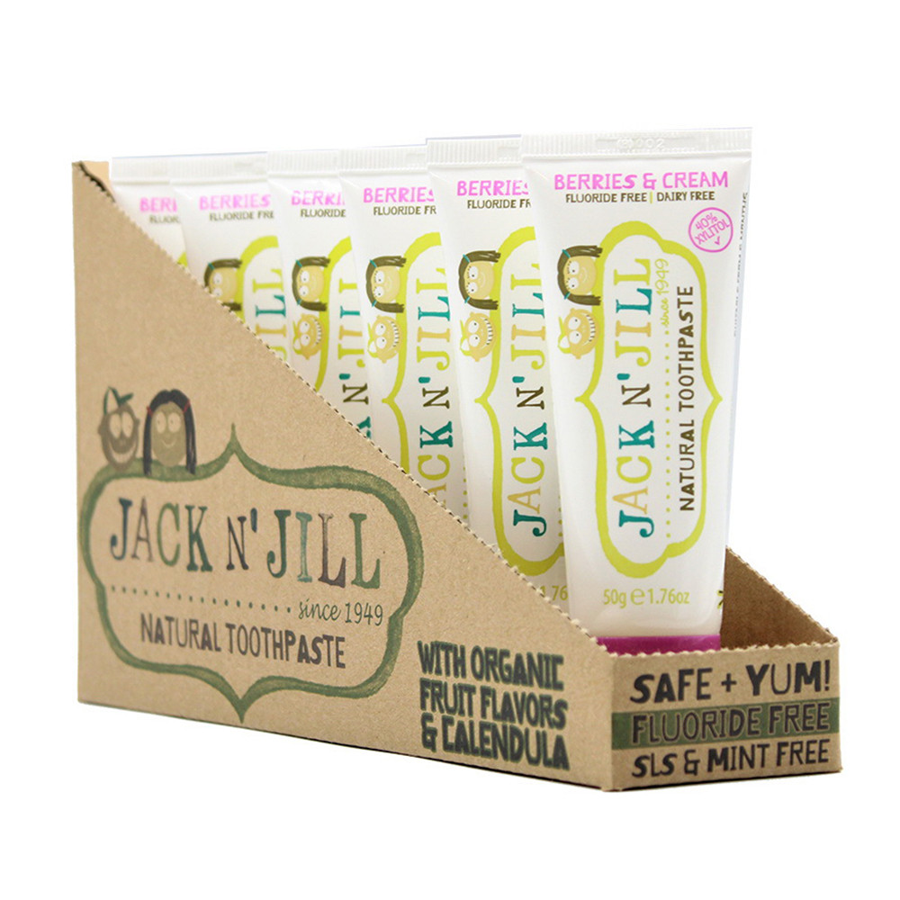 Jack N Jill Natural Toothpaste Berries and Cream Helps Clean Teeth
