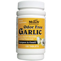 Mason Natural Odor Free Garlic Dietary Supplement Tablets 100 Ea