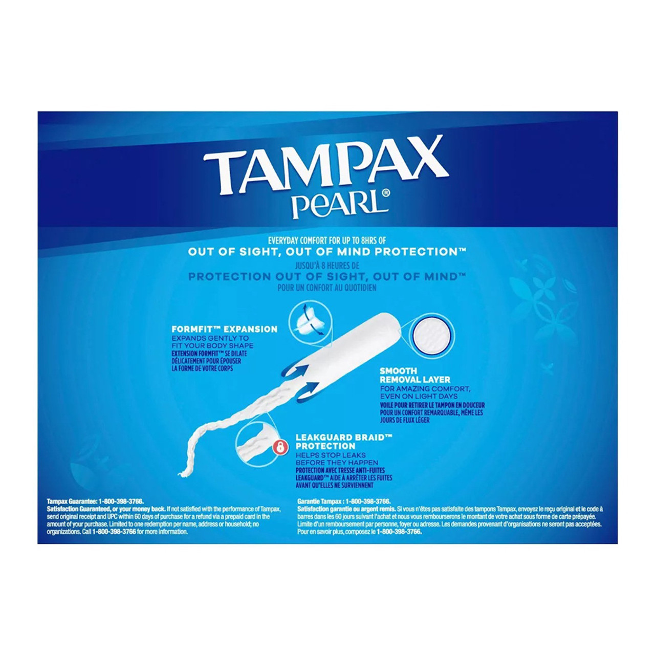 Tampax Pearl Ultra Absorbency with LeakGuard Braid Tampons