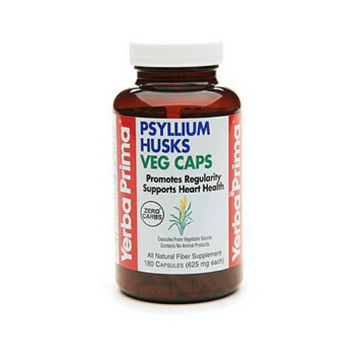 Yerba Prima Psyllium Husks Veg Caps 180 Capsules