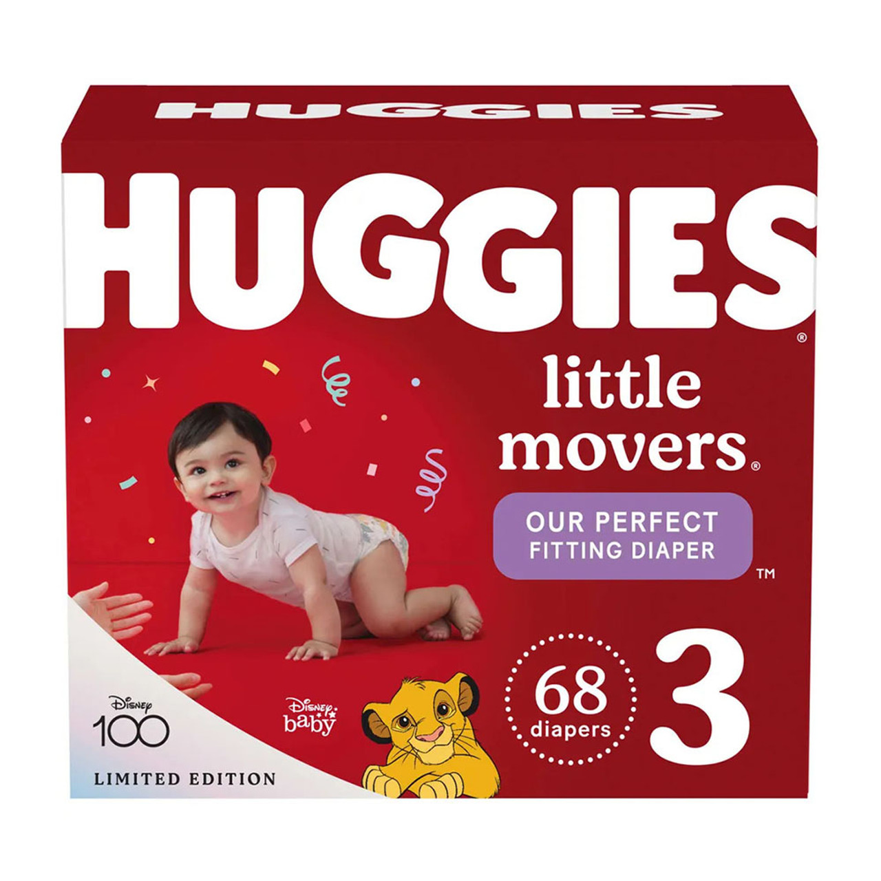 Huggies Couches pour bébés Little Movers, taille 3, 68 couches - 68 ea