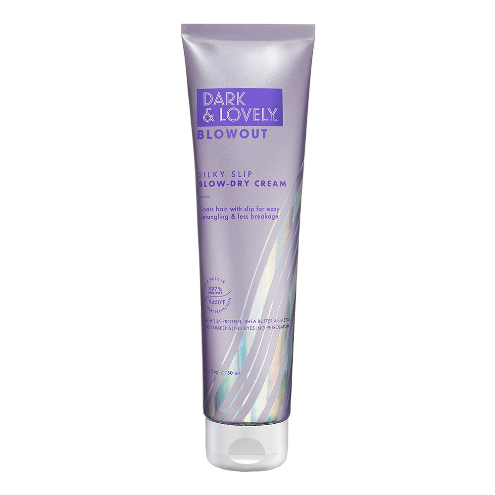 Dark and Lovely Blowout Silky Slip Blow Dry Hair Cream Heat Protectant ...