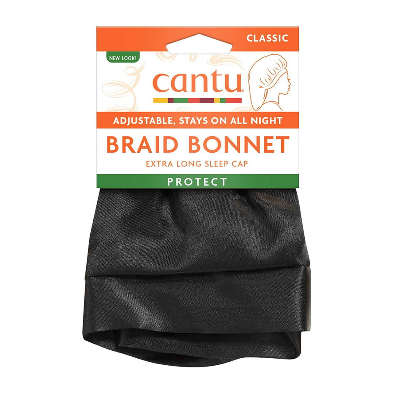 Cantu Satin Braid Bonnet Extra Long Sleep Cap, 1 Ea