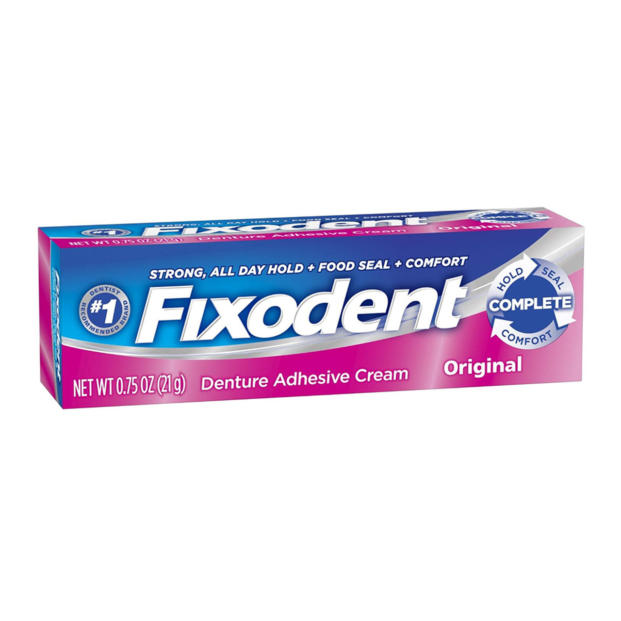 Fixodent Denture Adhesive Cream, Original 2.4 Oz