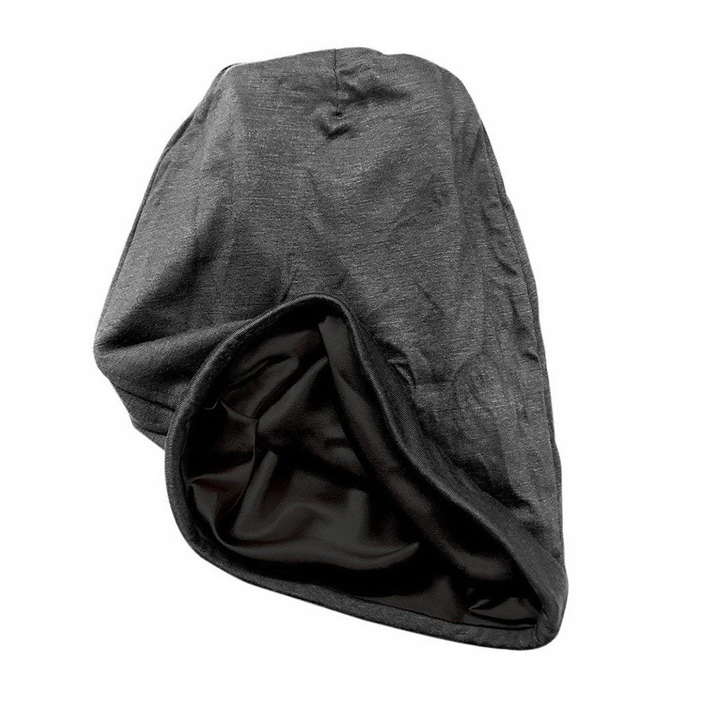 Adama Satin Lined Jersey Beanie, Gray Color, Ea