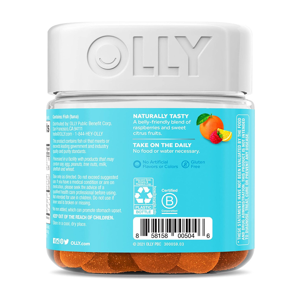 Olly The Essential Prenatal Multivitamin Gummies, Sweet Citrus, 60 Ea