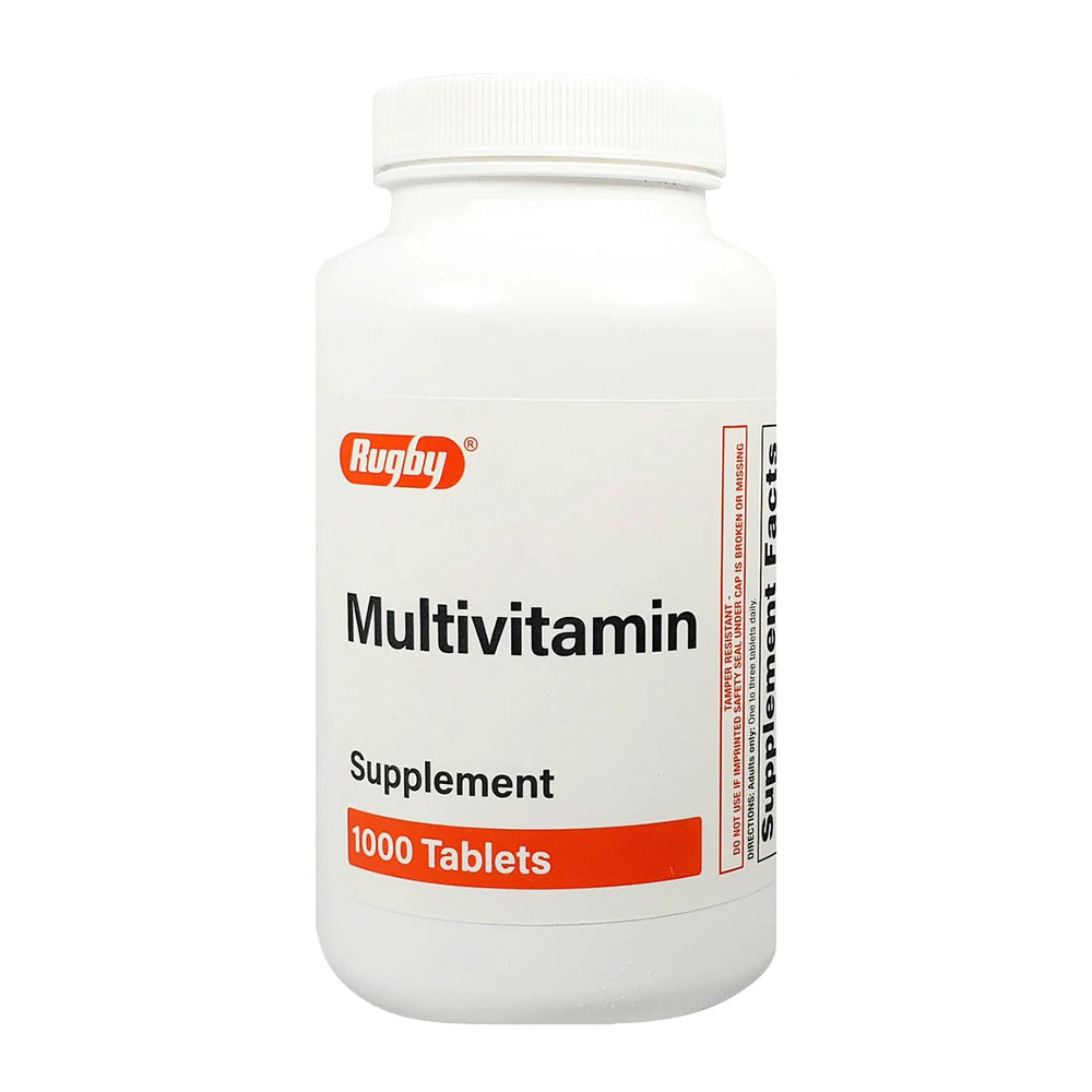 Rugby Multivitamin Supplement Tablets, 1000 Ea