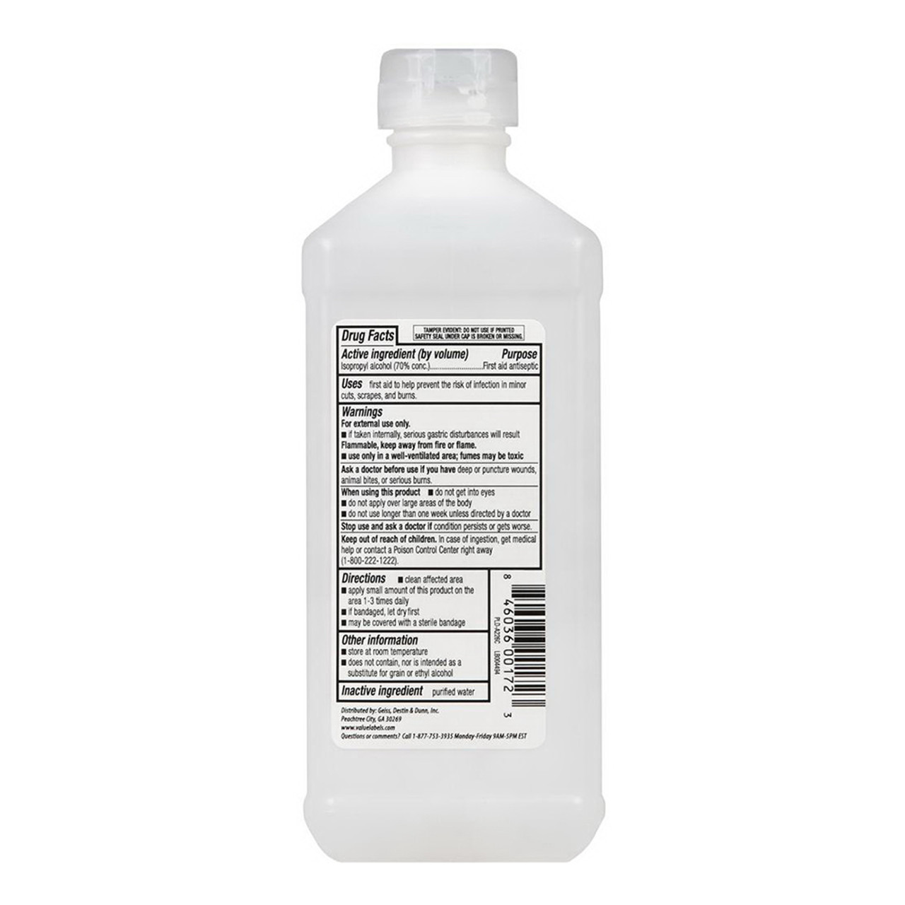 Goodsense 70 Percent Isopropyl Alcohol for Rubbing and Massage, First Aid  Antiseptic, 16 Oz