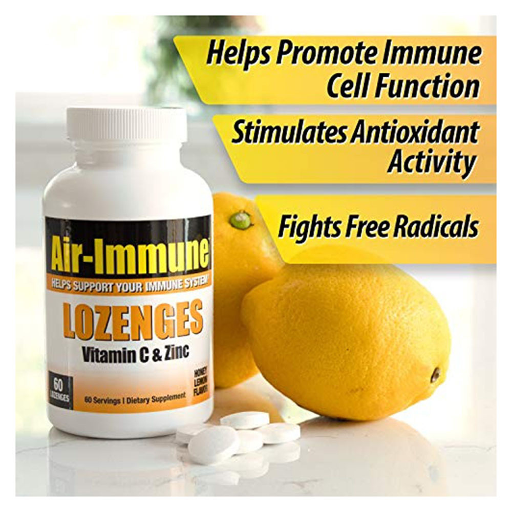 Windmill Vitamins Air Immune Lozenges Vitamin C And Zinc, Capsules, 60 Ea