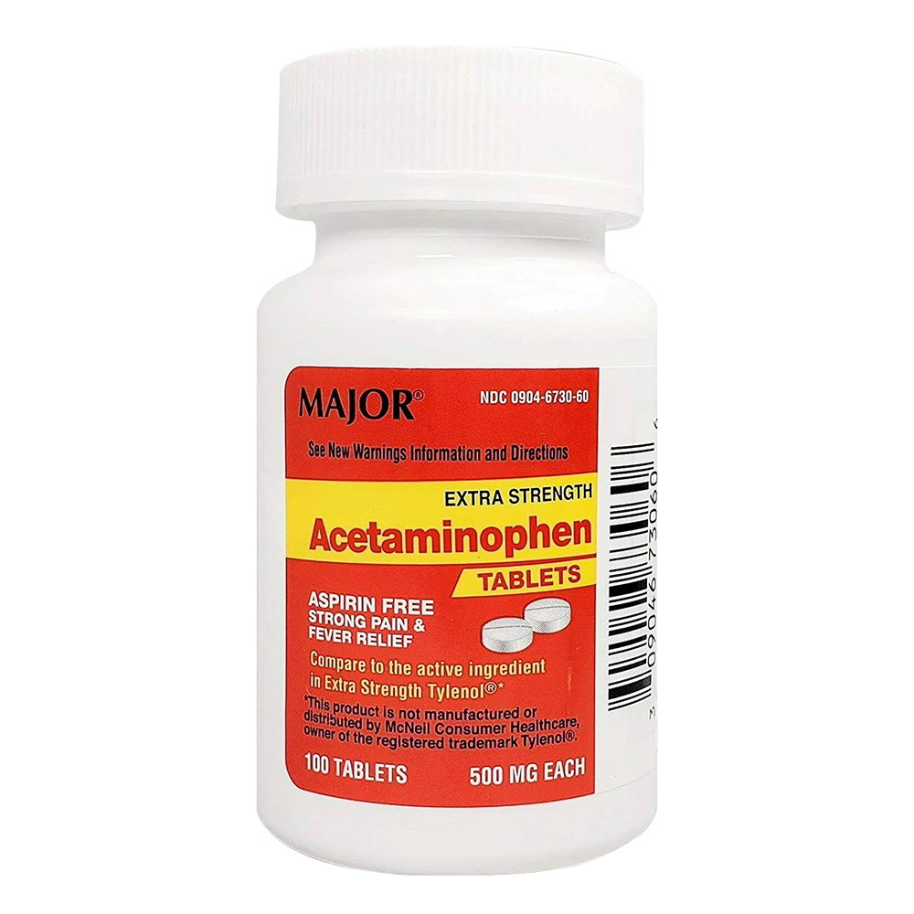 Major Mapap Acetaminophen 500Mg Analgesic Safe Fast Pain Relief ...