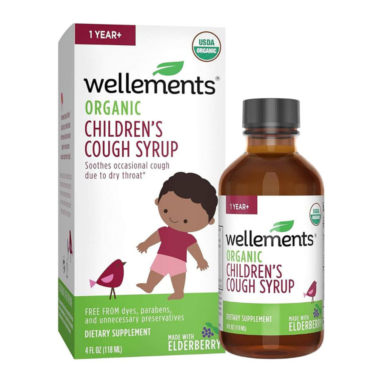 Wellements Organic Childrens Cough And Mucus Syrup, 4 Oz