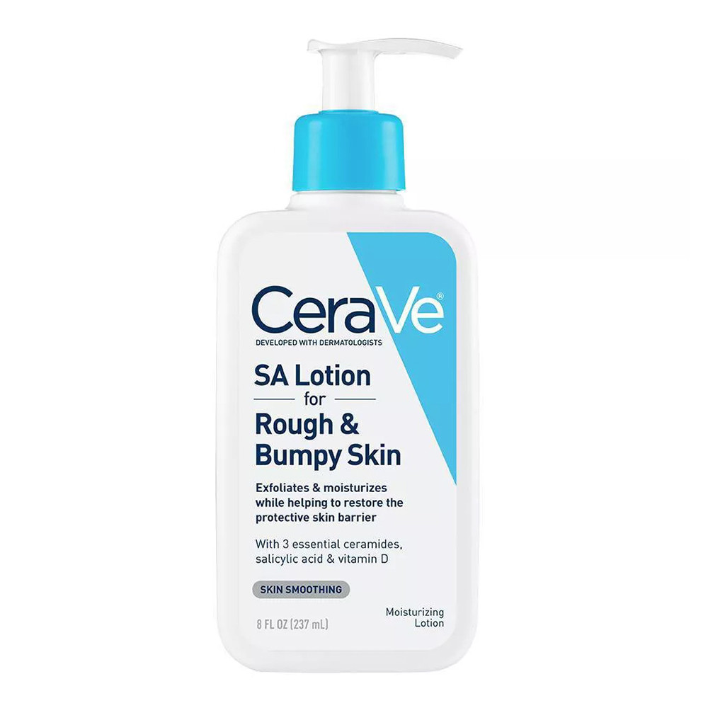 CeraVe SA Body Lotion For Rough and Bumpy Skin, Fragrance Free, 8 Oz