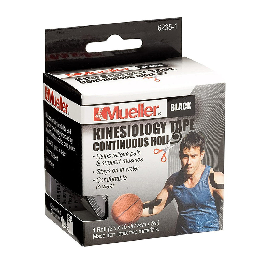 Mueller Kinesiology Tape 5,1 Cm X 16,4 Metri, Confezione Da 3 Rotoli