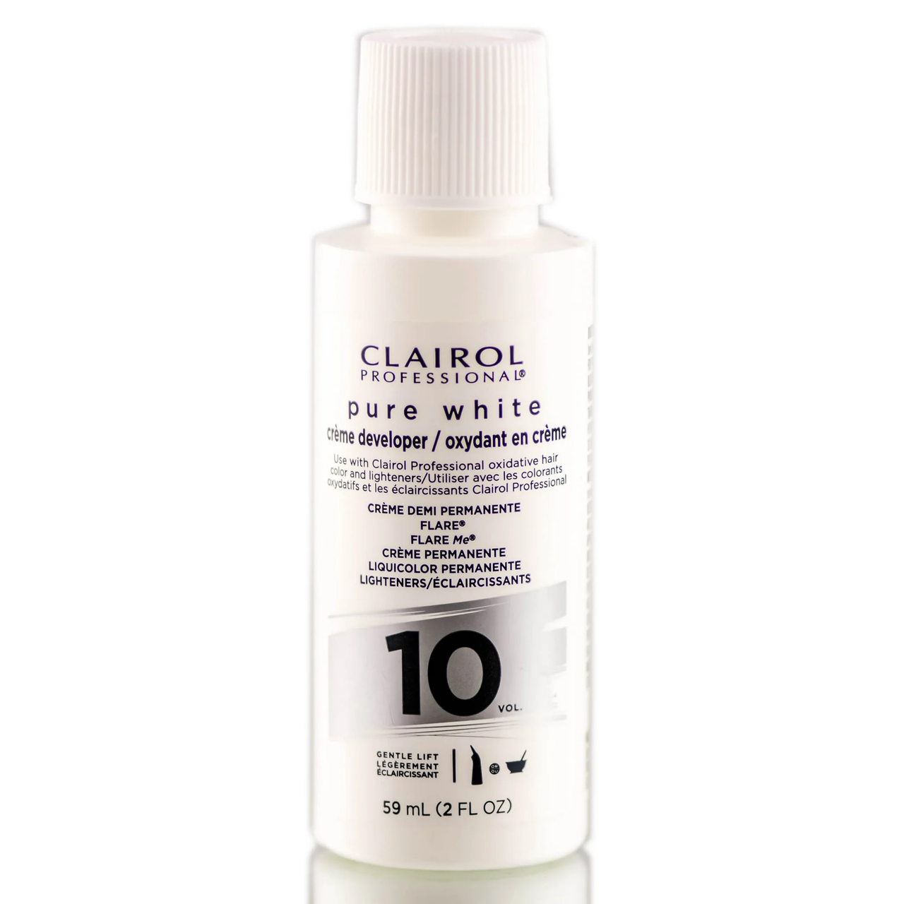 Clairol Professional Pure White Hair Developers for Lightening and Gray Coverage, 2 Oz