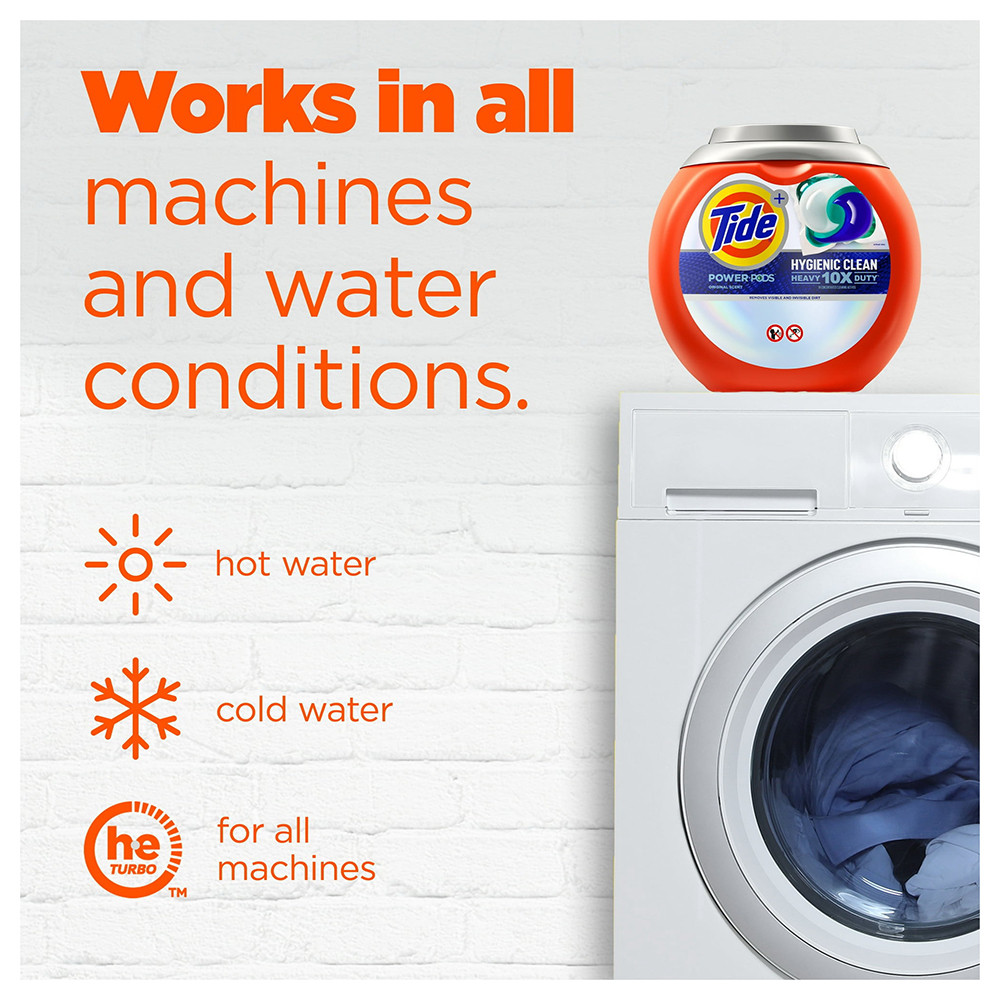 Tide Power Pods Hygienic Clean Laundry Detergent Soap Packs