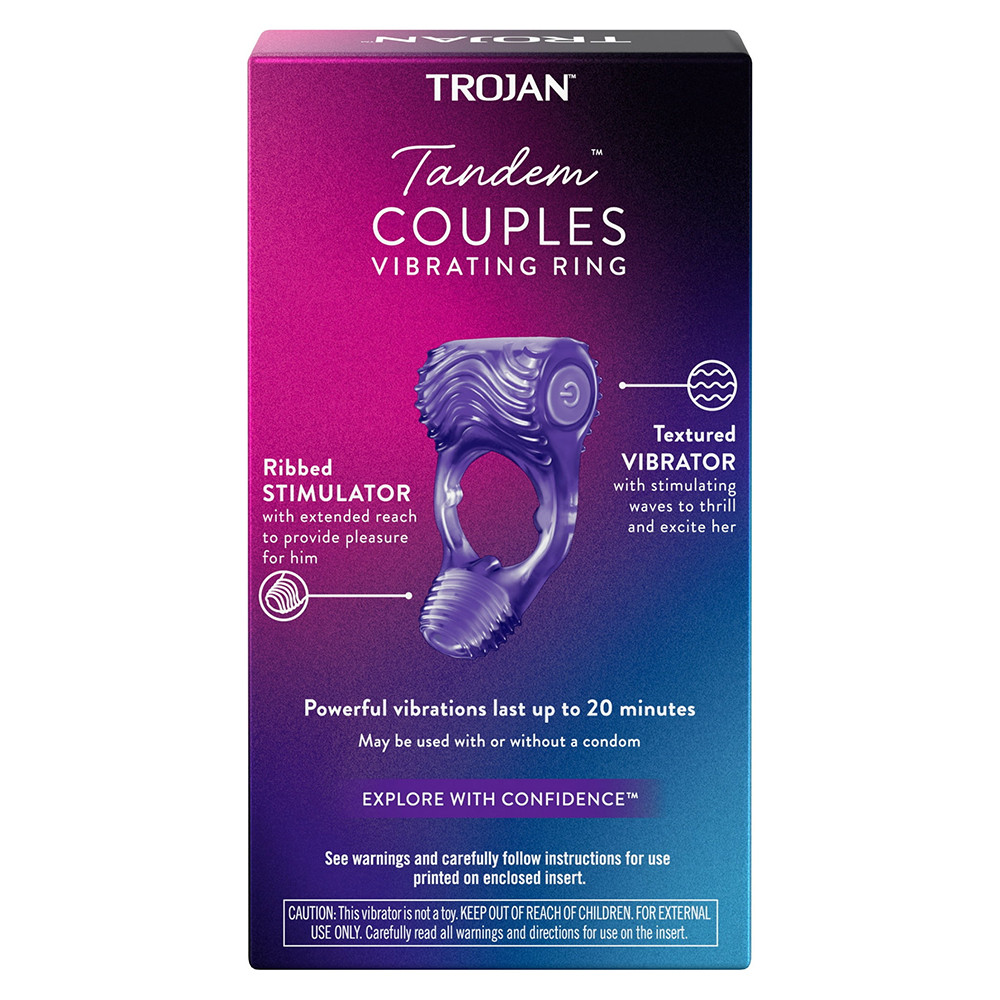 trojan vibrations 2-in-1 vibrating ring plus finger massager Buy Durex Pack Heat Effect Lubricant + Cooling Effect Lubricant + Intense  Orgasmic Devil Vibrating Ring main image 1