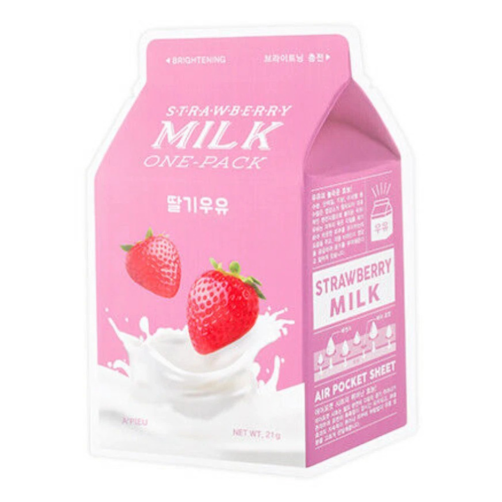 Apieu Strawberry Milk One Pack Face Brightening Mask Sheet 21g