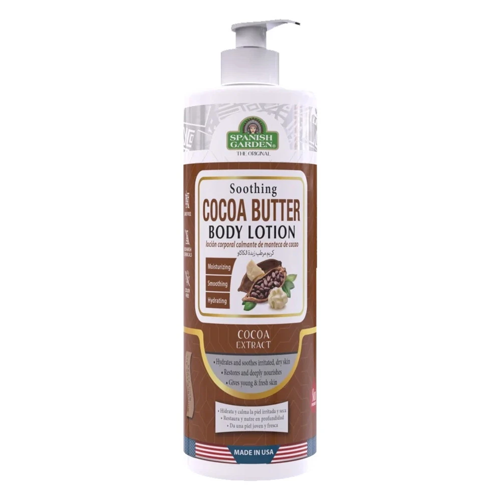 Soothing Cocoa Butter Body Lotion with Cocoa Extract 32Oz