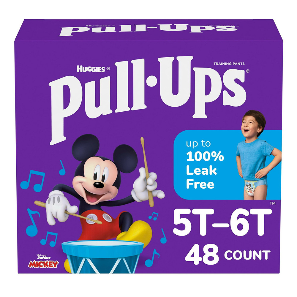Huggies Pull Ups Boys Training Pants 5TA-6T for Potty Training and Leak Protection 48Ea
