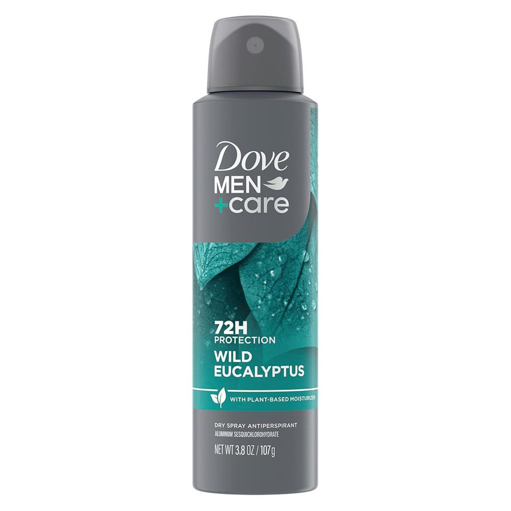Dove Men Plus Care Wild Eucalyptus Dry Spray Antiperspirant 3.8Oz (107g)