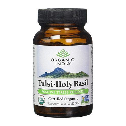 Organic India Tulsi Holy Basil Positive Response Capsules 90 Ea