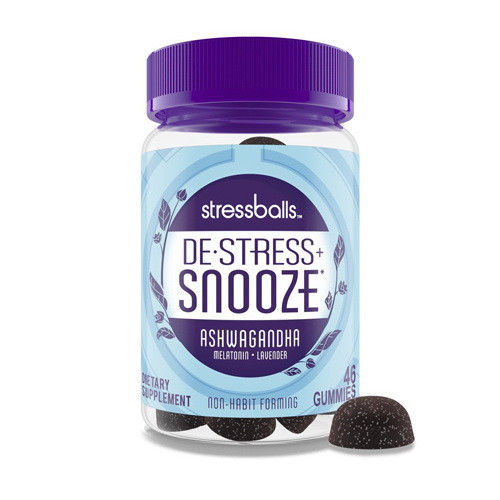 Stressballs Night Relax, Destress, Sleep, Calming BlackBerry Gummies