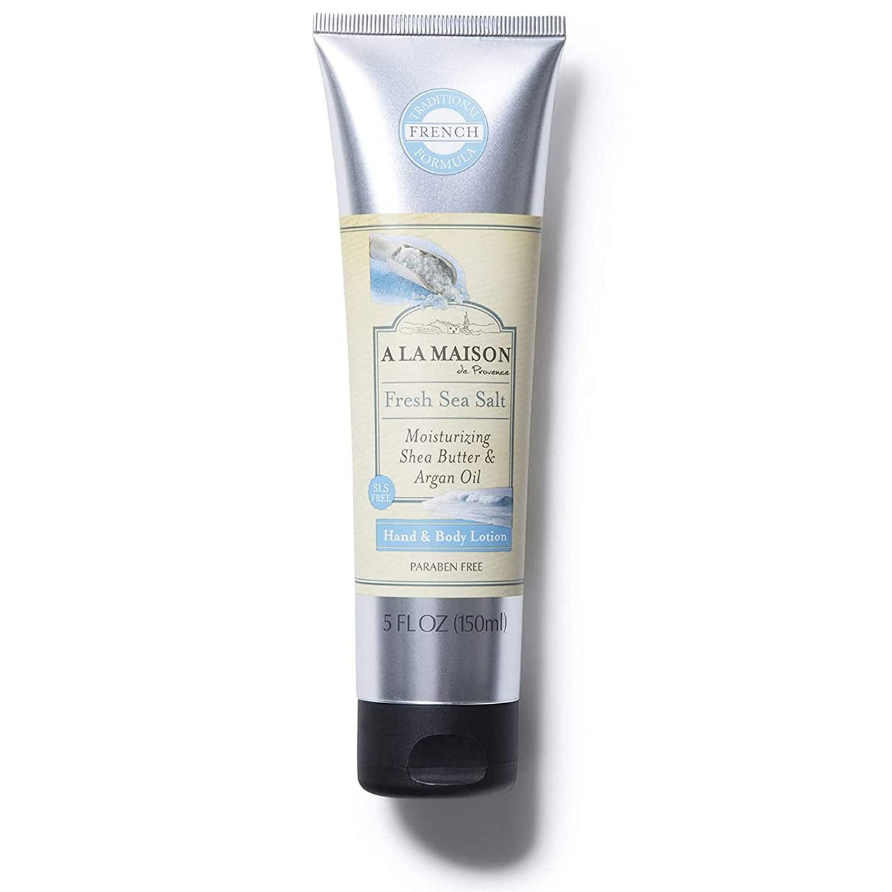 A La Maison Fresh Sea Salt Moisturizing Shea Butter and Argan Oil Hand and Body Lotion, 5 Oz
