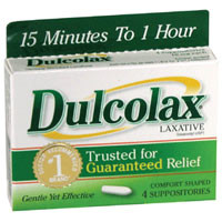 Dulcolax 10 Mg Laxative Suppositories, Comfort Shaped 4 Ea