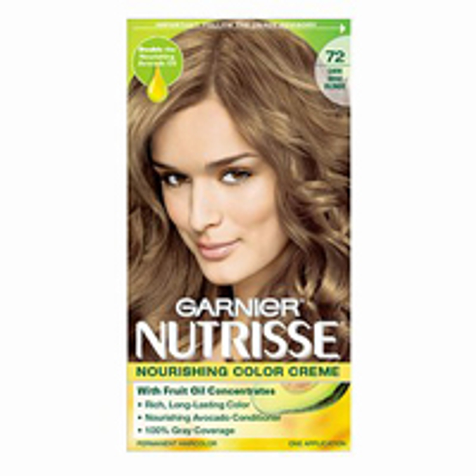 Garnier Nutrisse Permanent Creme Haircolor 72 Dark Beige Blonde 1ea