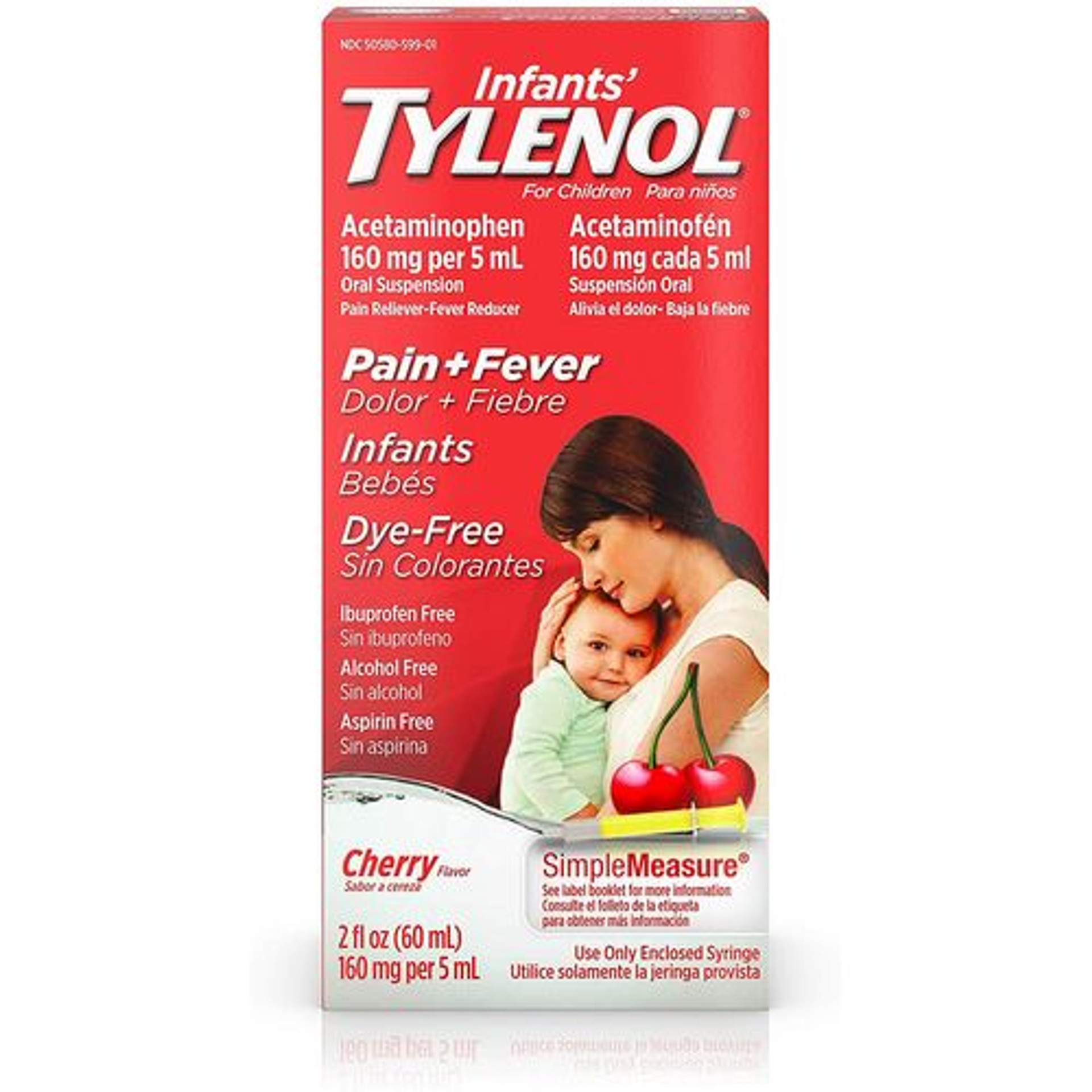 Tylenol Childerns Fever and Pain Reliever DyeFree Liquid Cherry Flavor