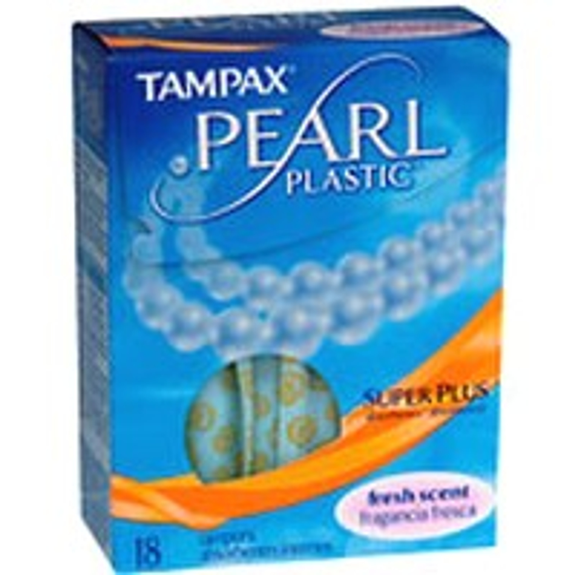 Tampax Pearl Tampons With Plastic Applicator Super Plus Absorbency Unscented 18 Each 5965