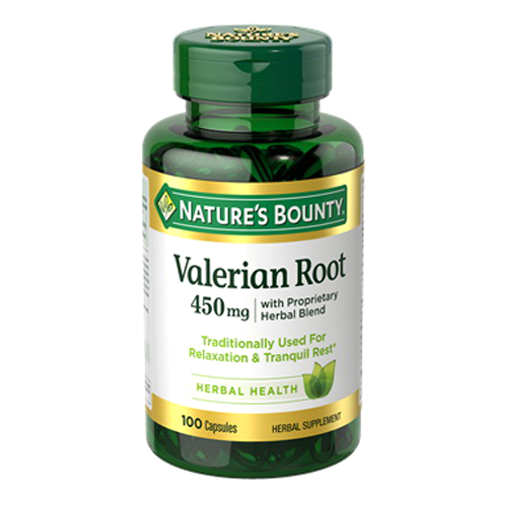 Valerian Root 450 Mg Capsules, By Natures Bounty - 100 Capsules ...