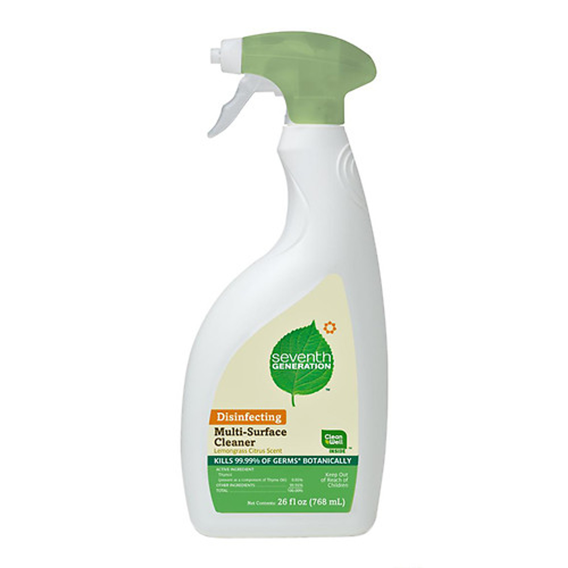 Seventh Generation Disinfecting MultiSurface Cleaner, Lemongrass And