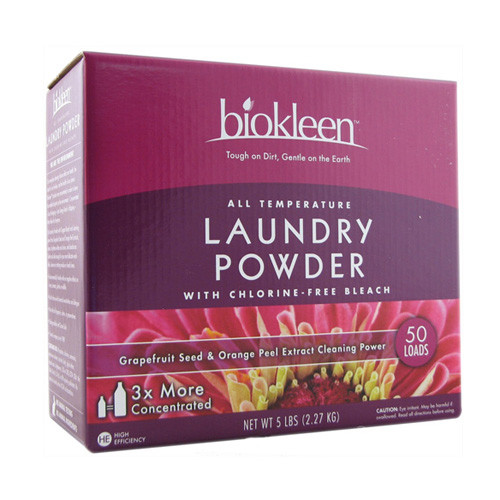 Biokleen Laundry Powder Grapefruit Seed And Orange Peel Extract 5 Lb