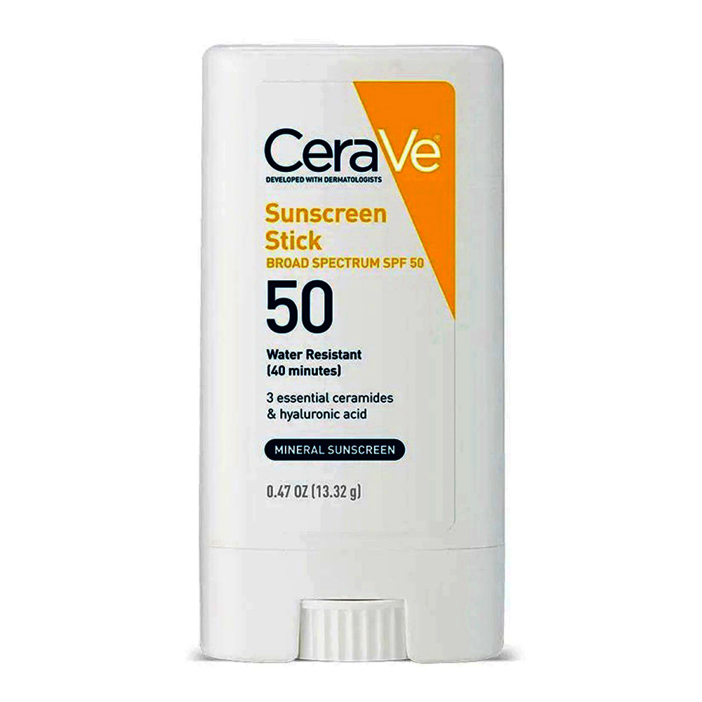 CeraVe Sunscreen Stick Lightweight Sunscreen SPF 50, 0.47 Oz