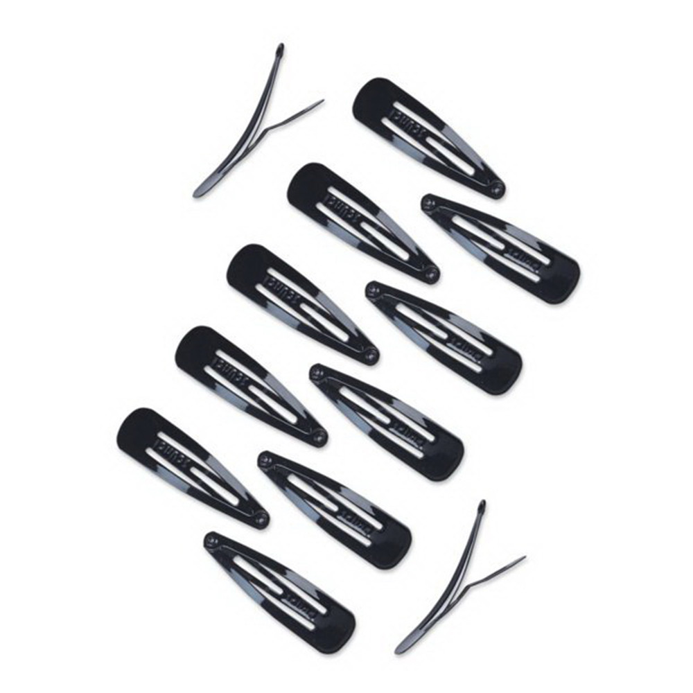 Scunci OpenCenter Snap Clip Hair Barrettes for All Day Hold, 12 Ea