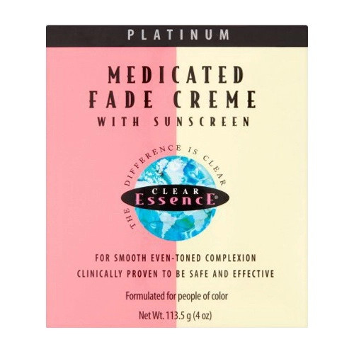 Clear Essence Medicated Fade Creme with Sunscreen, Platinum, 4 oz