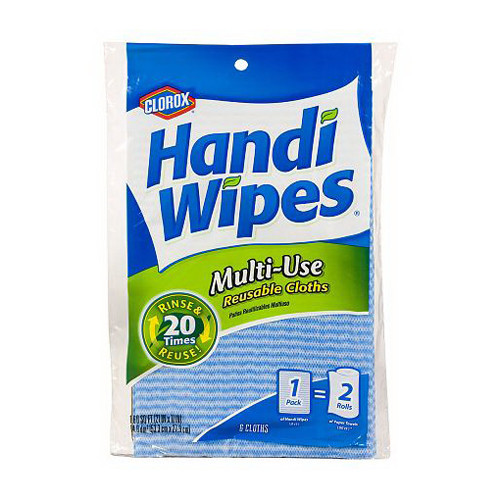 Clorox Handi Wipes MultiUse Reusable Cloths, Double Facing 6 Ea/15