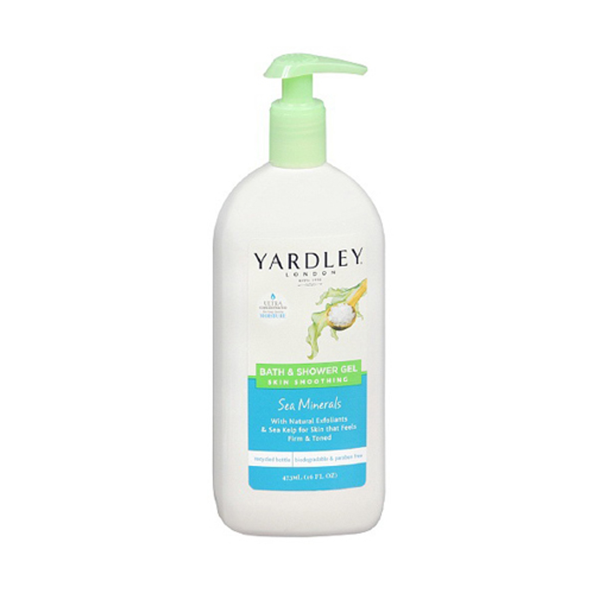 Yardley Of London Bath And Shower Gel, Exfoliating Sea Minerals, 16 Oz