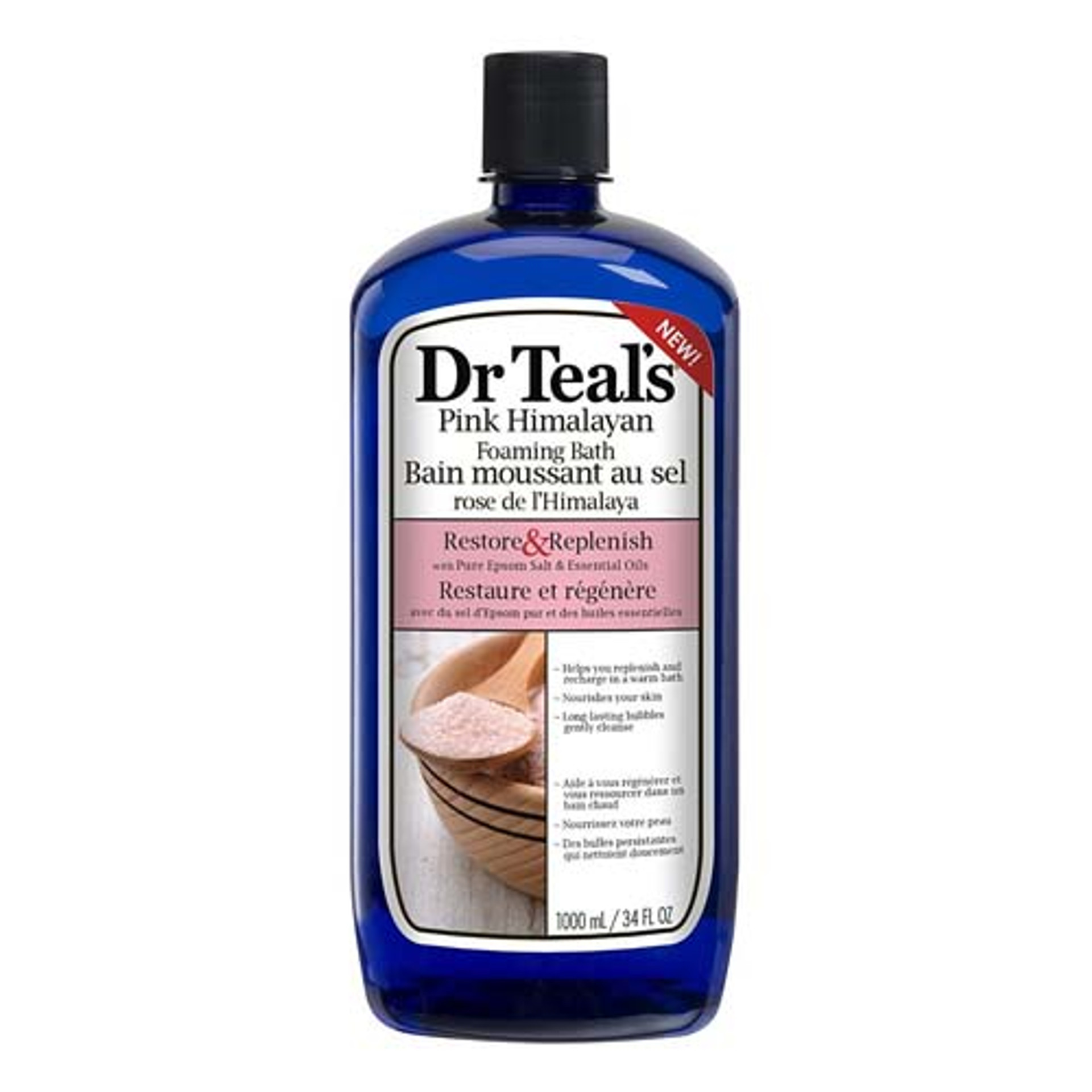 Dr Teals Restore And Replenish Pink Himalayan Foaming Bath Pure Epsom