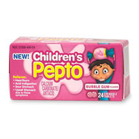 PeptoBismol Children Chewable Tablets, Bubble Gum Flavor 24 Each