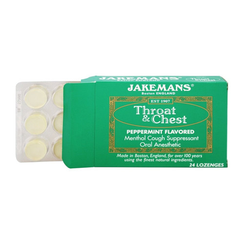 Jakemans Throat and Chest Menthol Cough Suppressant Lozenges