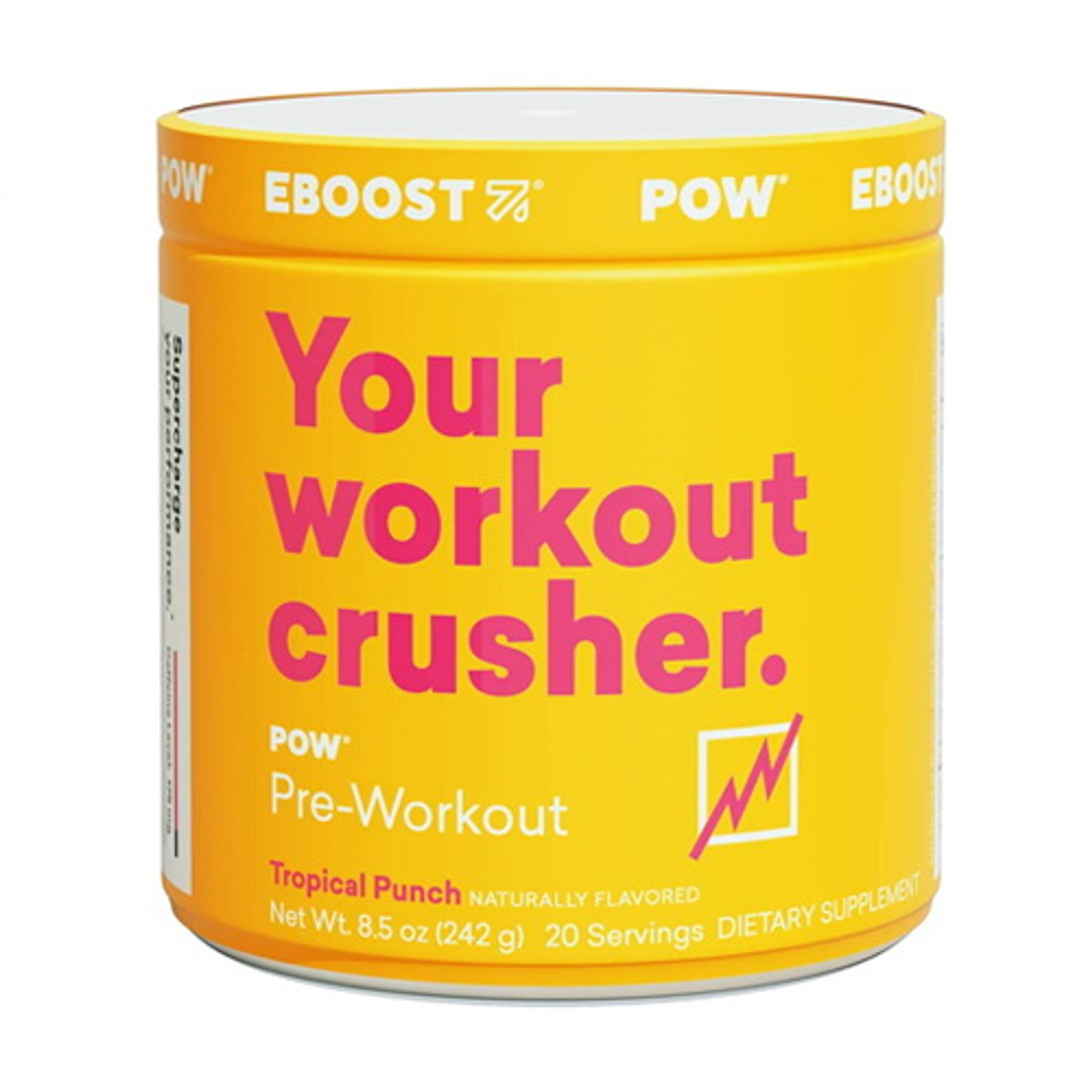 Eboost Pow PreWorkout PowderTropical Punch, 20 Ea