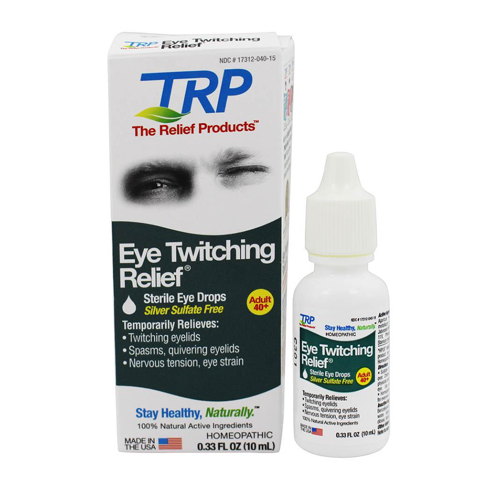 Eye Twitching Relief Sterile Eye Drops Adult By TRP Company, 0.33 Oz