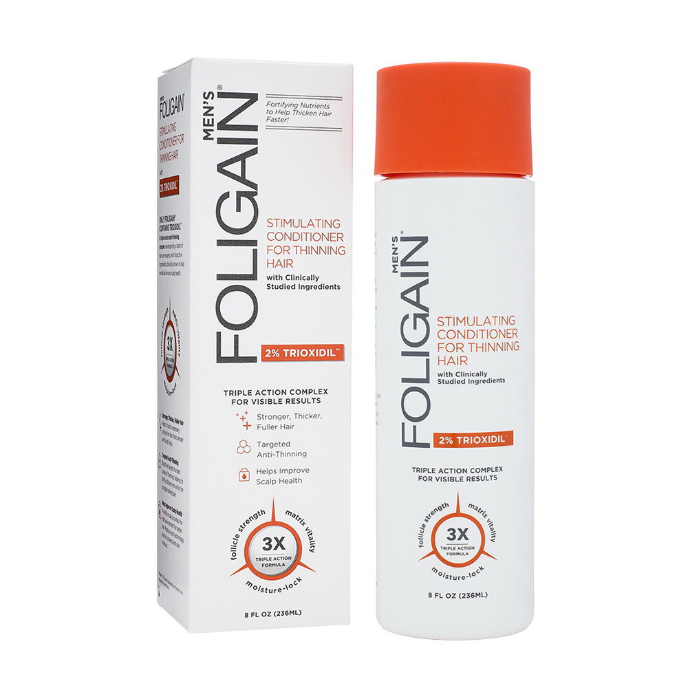 Foligain Men s Stimulating Conditioner For Thinning Hair 2 Trioxidil 8 Oz